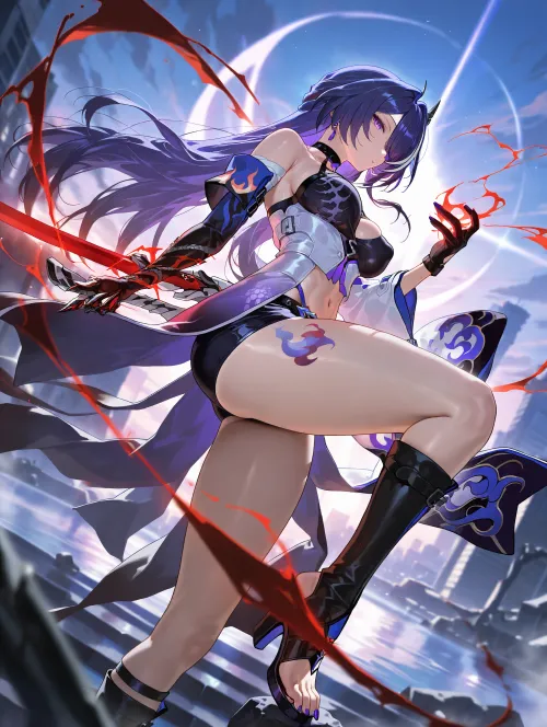 Thumbnail Acheron Honkai Star Rail Beauty Shared by lizzy-098 in thighdeology