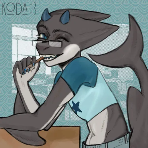 Thumbnail Doodle of My Fursona by KODA_arts