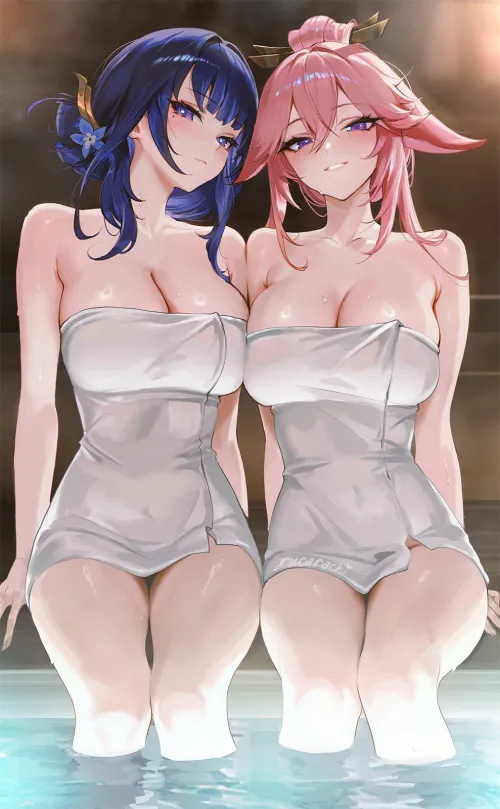 Thumbnail Ei & Miko Onsen Adventure: Unveiling Yuri Secrets with Silent_Steak_9540