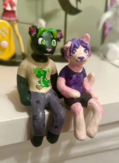 Thumbnail ImportantReality4618's Clay Figures - A Furry Artistic Showcase