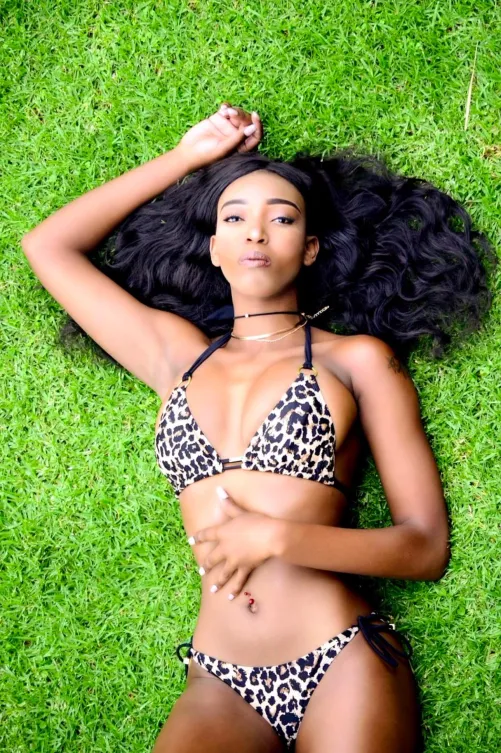 Thumbnail Isitcola's Wild Side: Cheetah Girl in Bikini | bikinis