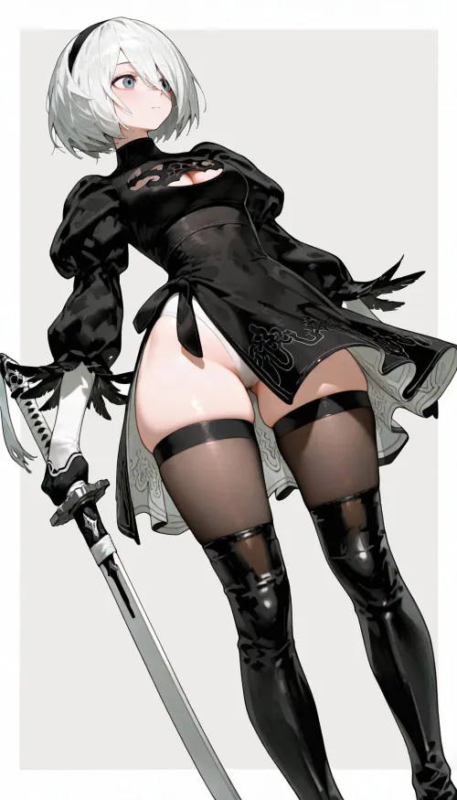Thumbnail CheetahSperm18 Dives into 2B Nier Automata in thighdeology