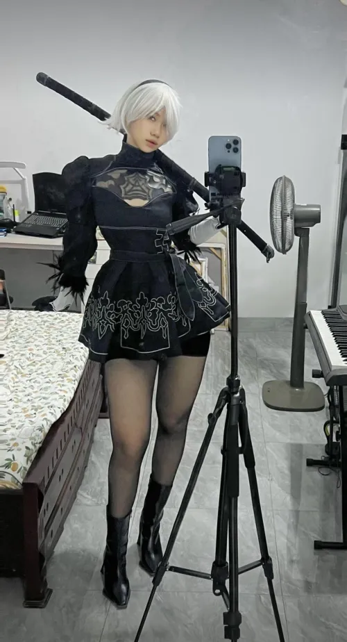 Thumbnail Dive into 2B's World with '2B Cosplay by Rachel Rose' by ThaK0bra