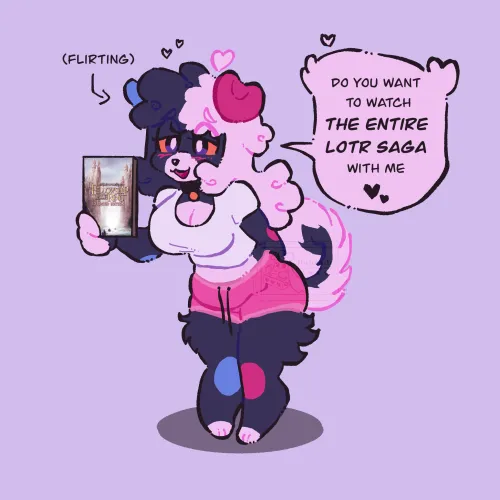 Thumbnail Furry Flirtation: bluubuns' Juno Entices