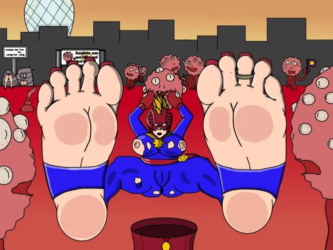 Thumbnail Epic Showdown: Captain Marvel vs. Feetdivers Cintadealmas