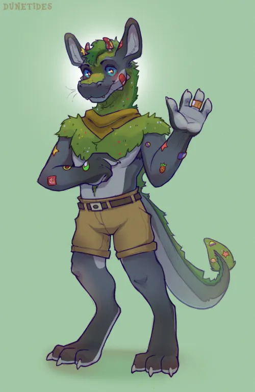 Thumbnail Unique Stickers Art by dunetides: furry Art Revealed