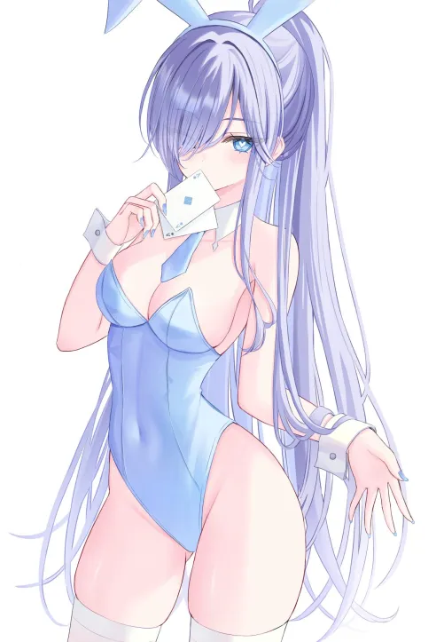 Thumbnail Graceful and Alluring: Embracing the SilverBlue Bunny Trend | AnimeBodysuits Fashion