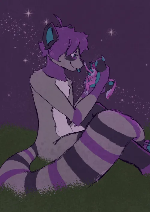 Thumbnail The Friendly Giant: Meet Raudi the Raccoon by Immediate_Cell_1399