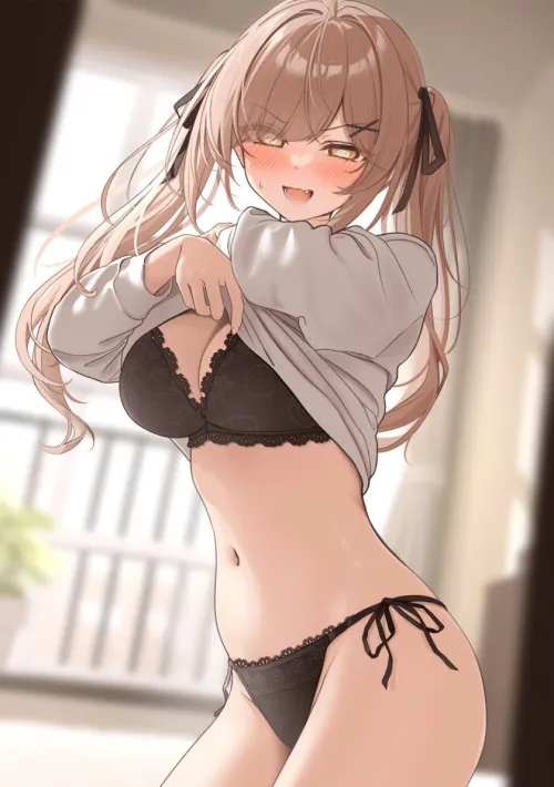 Thumbnail Walked in on Her Undressing: Artists OC by marxsander2016 in pantsu Category