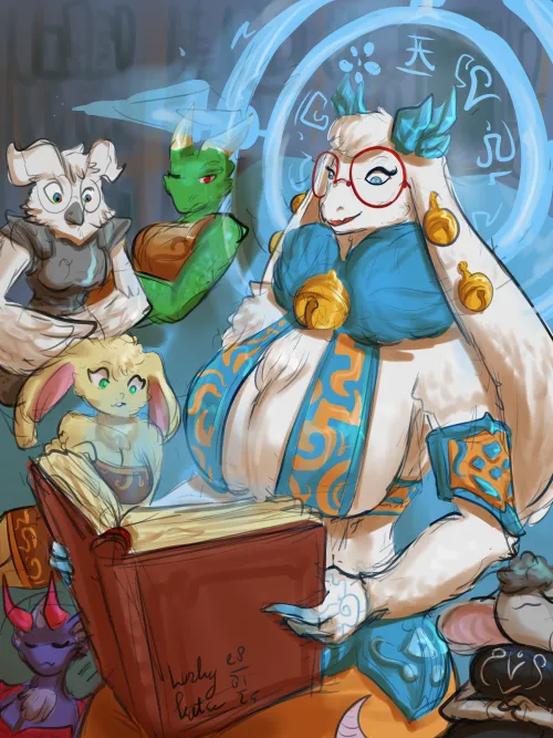 Thumbnail Angela Flux Fanart by Lurky Katsu KatsumodoKat on Twitter Q | Furry Art
