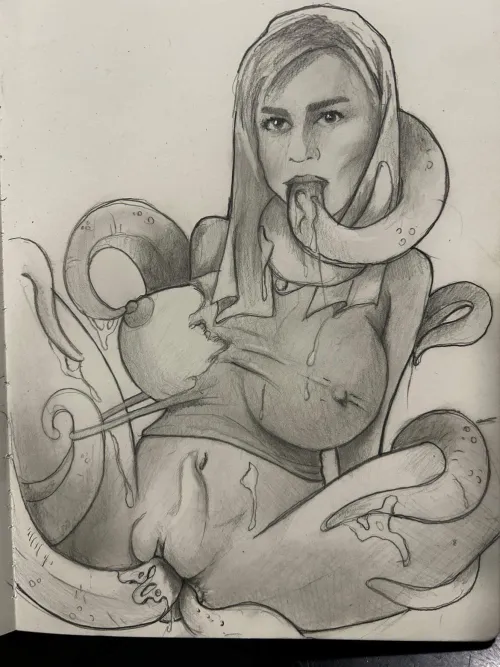 Thumbnail Indulging Curiosity: Tentacle Intrigue by Bored-wife-Ca