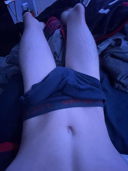 Thumbnail 18 Gay Boner in Bed: A Revealing Look by Middle_Shame8877 in Bulges