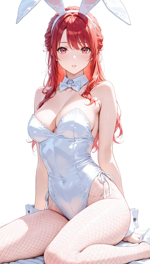Thumbnail White Redhead Bunny - Engaging Beauty | CheetahSperm18