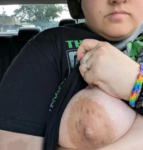 Thumbnail Big Areola in the Car: An Unexpected Encounter by nm8586
