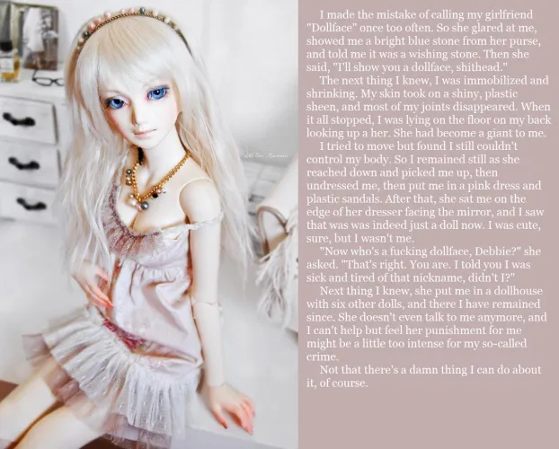 Thumbnail AskedForTheMid0129's New Caption Who Are You Calling Dollface | transformation