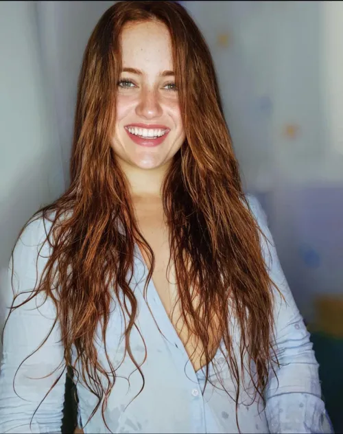 Thumbnail Natural Beauty: Freckles, Smile, and No Makeup Glow - by Puzzled_MJ