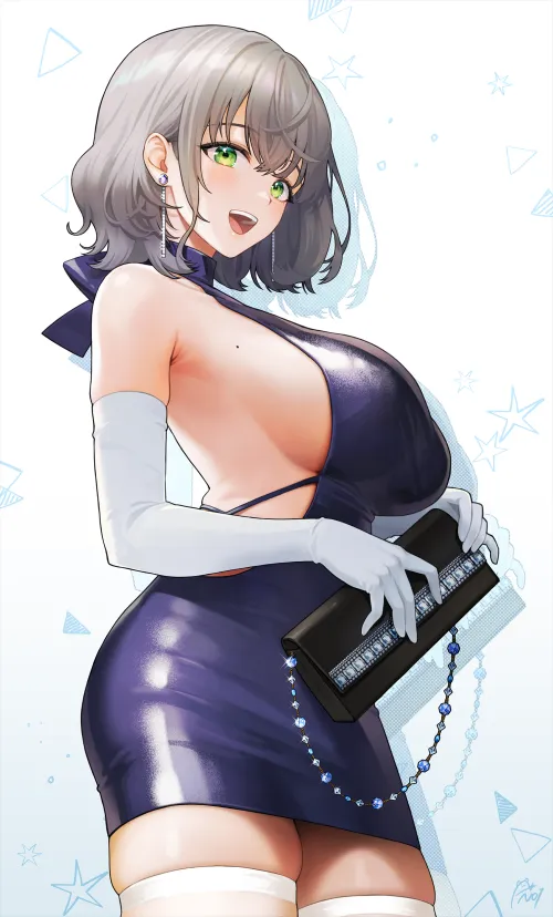 Thumbnail Shirogane Noel in Dress Noixen: A Vision by elegantloveglimmer
