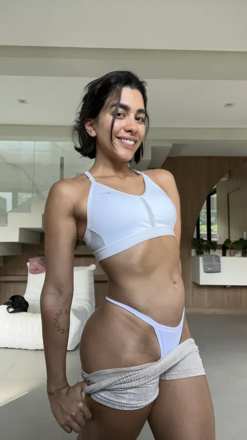 Thumbnail Xatonas Admires A New Top on Her Body in croptopgirls
