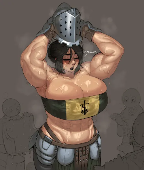 Thumbnail EroMestre's Striking Art: Lawbringer Krekkov for Honor | FitDrawnGirls