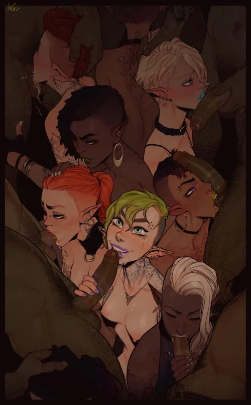 Thumbnail Elven Rainbow Party by Incase: An Enchanting Tale in ElfHentai