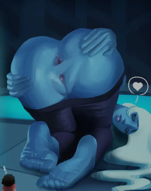 Thumbnail Blue Diamond Steven Universe Rule34 Fan Art by Asshole58