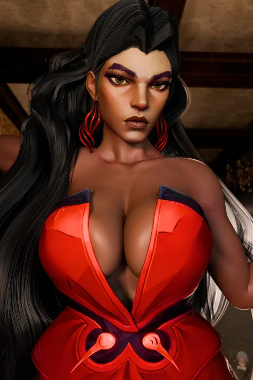 Thumbnail Scarlet Witch in Chaotic Marvel Rivals Showdown by EroMestre | superheroporn
