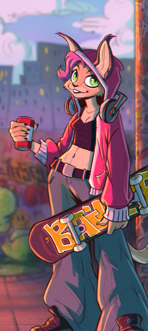 Thumbnail Skater Floppa by Jasplyn | Furry Category