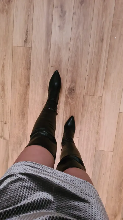 Thumbnail Stepping Out in Style: These Boots are Made for... | glasgowsexyhotwife | LadiesInLeather