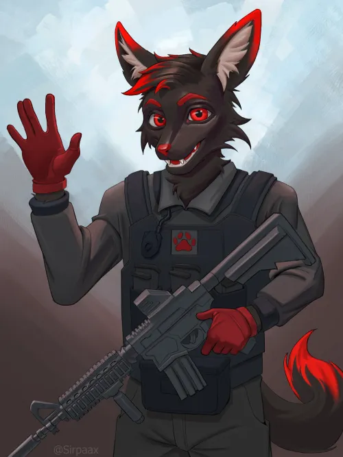 Thumbnail Special Agent Joseph Drawing Sona by Sirpaax | Furry Category