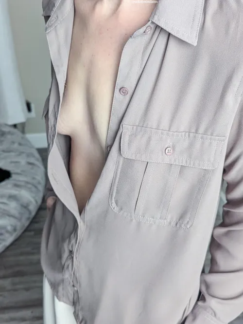 Thumbnail Average Work from Home View Exposed by peekabooadams in Downblouse Category