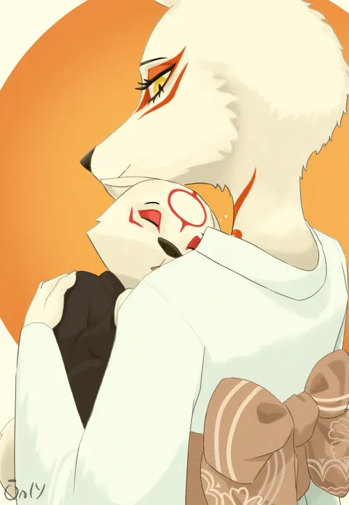 Thumbnail Adorable Ammy and Chibiterasu Art by Onlyhasart | furry