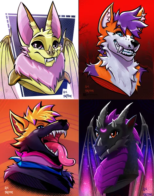 Thumbnail Bust Comm Dump by gui_sketchs | Furry Category