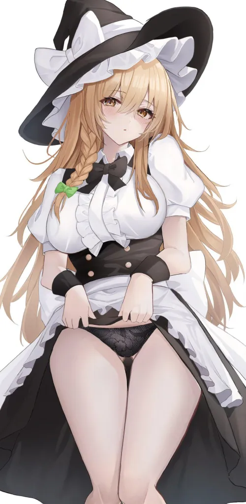 Thumbnail Ecchi Delight: Marisa Kirisame Pantsu Revealed by Silent_Steak_9540