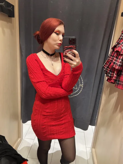 Thumbnail Tight Red Dress for You by Ichigo_Emaa in TightDresses: Bold Elegance