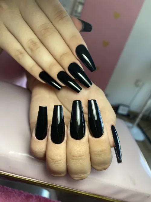 Thumbnail Black Nails as Promised by fieryjuliet in Nail Fetish Category