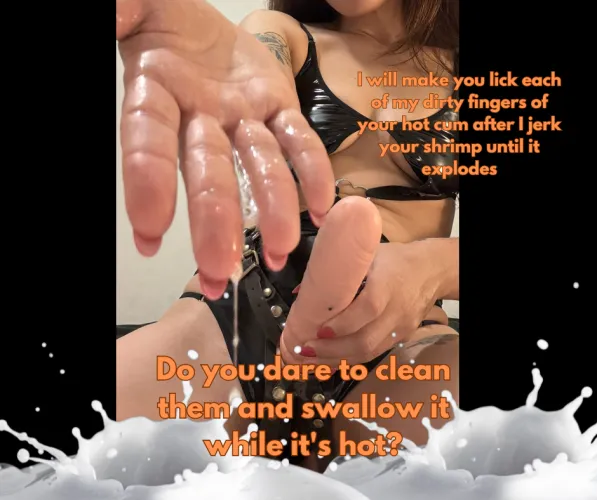 Thumbnail Dare to Clean and Swallow in Hot CEIcaptions