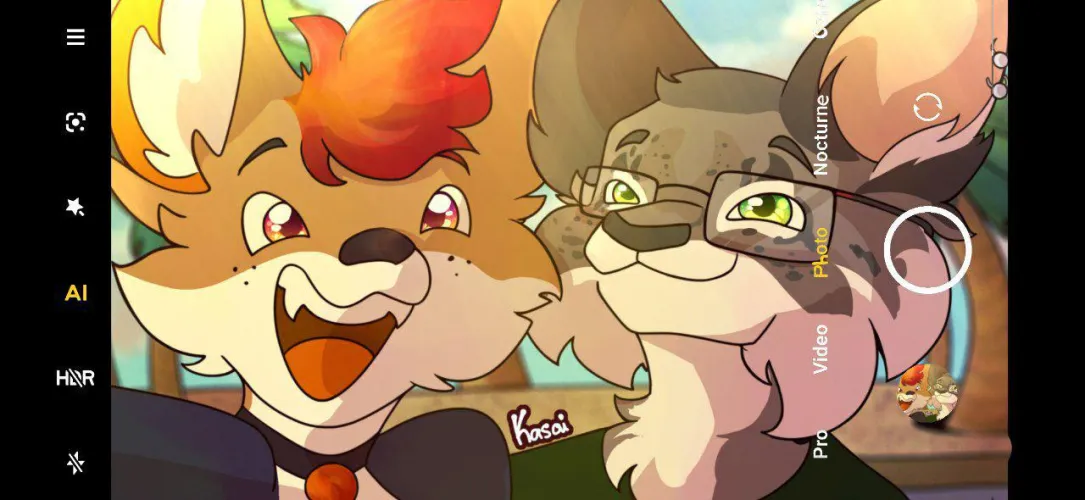 Thumbnail Whimsical Furry Art: Say Cheese Art by Me by Im_Ksao