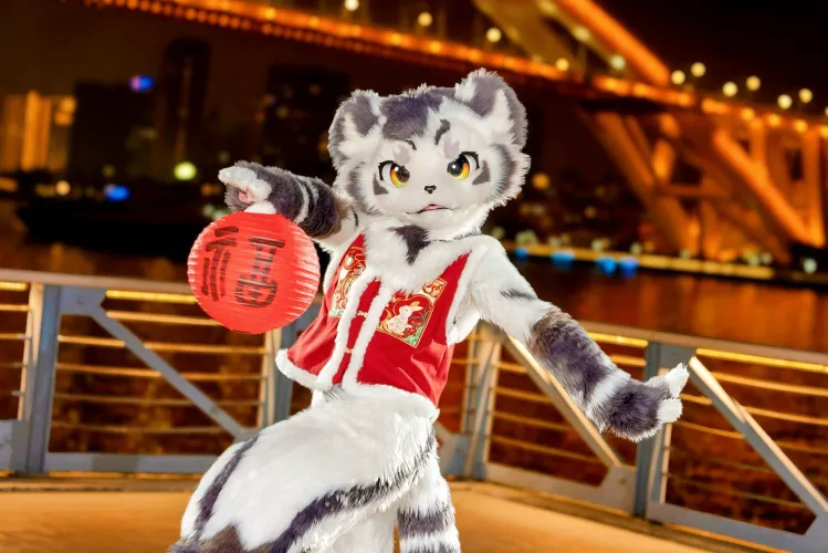 Thumbnail Little Tiger's Blessing: FursuitFriday Fun | FurryGintan