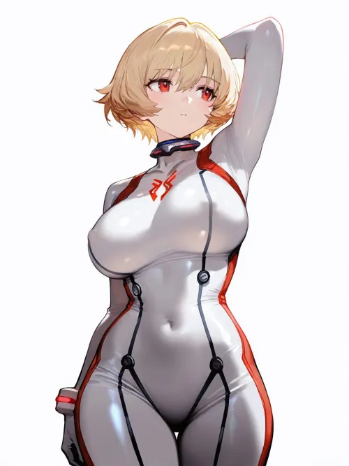 Thumbnail CheetahSperm18 Unveils WhiteRed Bodysuit Beauty in Anime Fashion