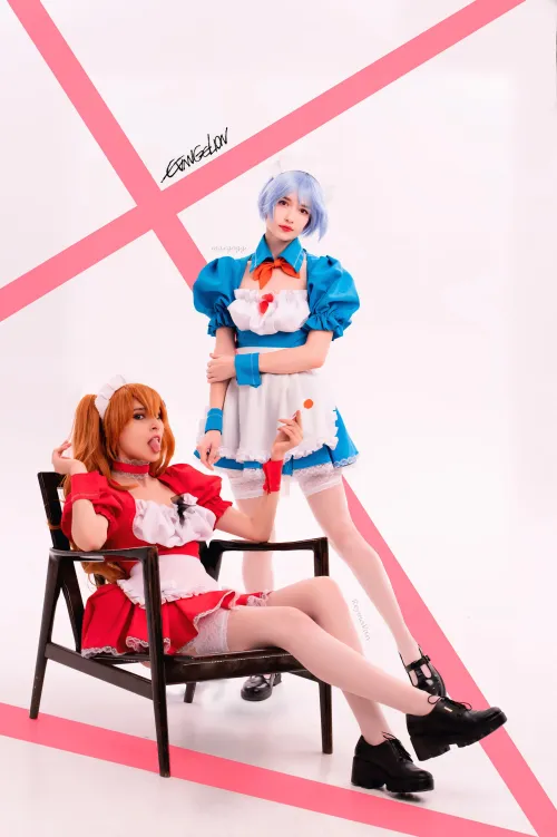 Thumbnail Best Cosplays: Asuka by ReymaVan & Rei by marggogi | marririn