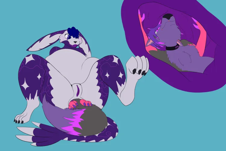 Thumbnail Fox OCs in Mysterious Vore Art by LeafySnivy