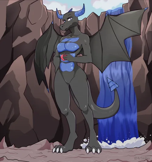 Thumbnail Rilaymartins' 'Dragon Lady': A Creative Furry Art