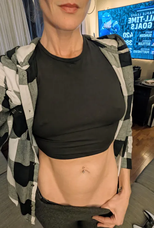 Thumbnail Subtle Pokies and Piercings on a Canadian Mum by BlondeWonder416