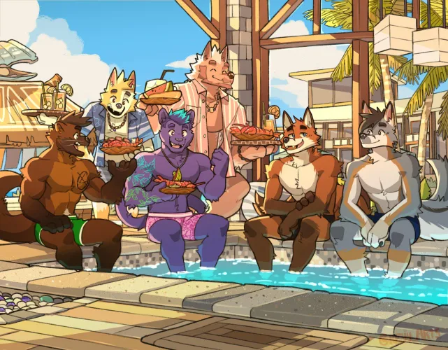 Thumbnail Jacuzzi Relaxation: Dive into Furry Fantasies by DL2828