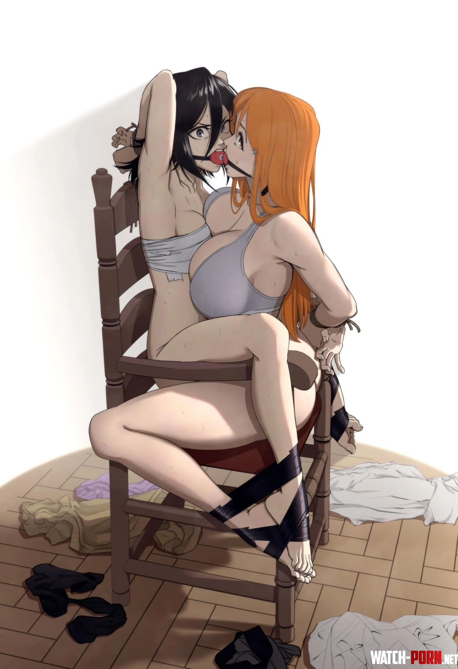 Rukia or Orihime Who would you rather play with as a bondage pet by Dangerous-Ride275