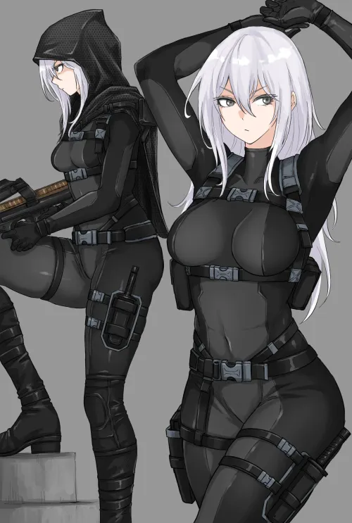 Thumbnail Meet the 'SilverHaired Mercenary' by CheetahSperm18 | animebodysuits