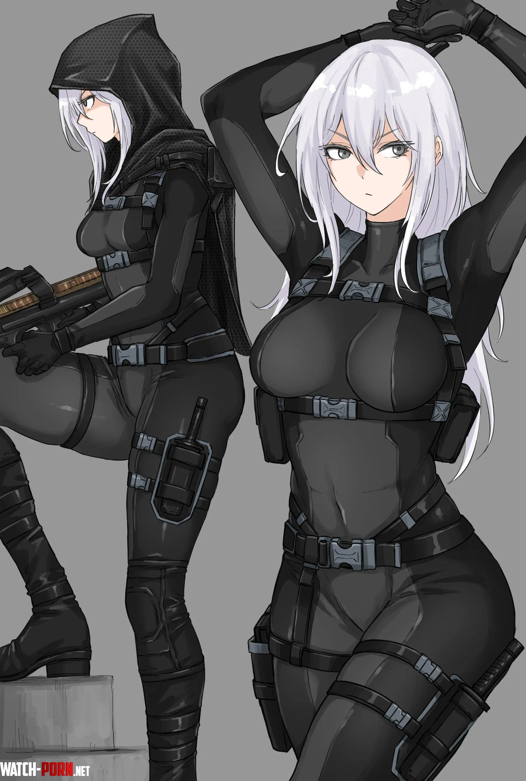 SilverHaired Mercenary by CheetahSperm18