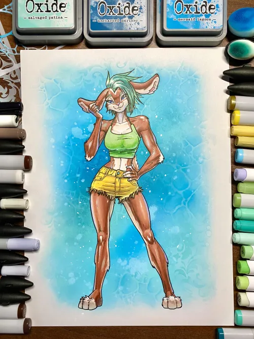 Thumbnail JarOfLooseScrews' Artistic Take on 'Clover Pose'