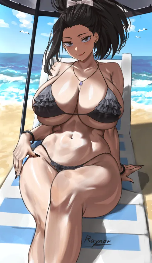 Thumbnail Momo Enjoying the Sun Nuo My Hero Academia by MillionHypotheses - Rule34 Category