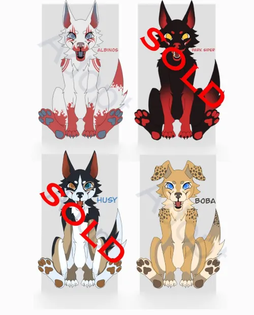 Thumbnail Purging 3 Puppy Adopts by Suziii_vj | furry Category